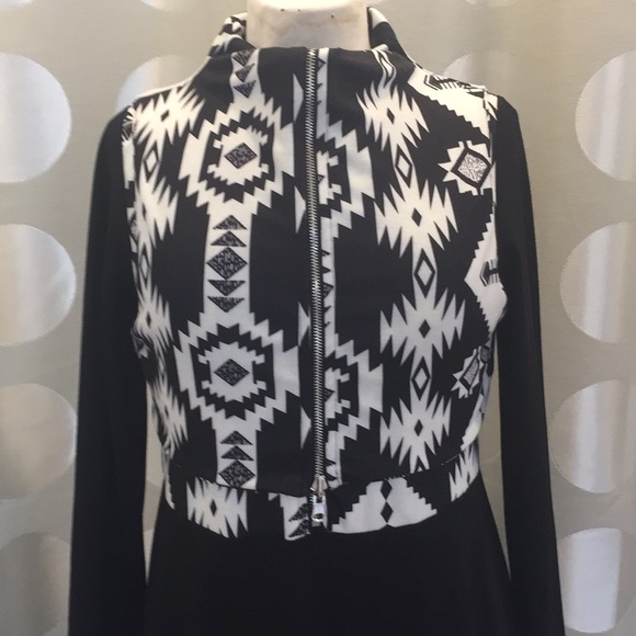 Tesoro Moda black and white dress - Picture 4 of 5